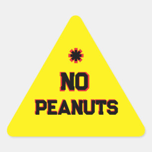 STICKER TRIANGULAIRE AUCUNE PÉANUTE
