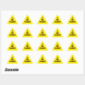 STICKER TRIANGULAIRE AUCUNE PÉANUTE (Feuille)