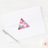 Sticker Triangulaire Aujourd'hui est mon art d'anniversaire (Enveloppe)