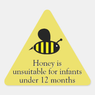 Sticker Triangulaire Avertissement concernant le nourrisson d'abeille d