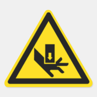 Sticker Triangulaire Avertissement de risque de collision