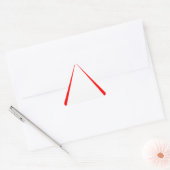 Sticker Triangulaire Avertissement générique rouge vierge (Enveloppe)