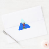 Sticker Triangulaire Avion en papier volant (Enveloppe)
