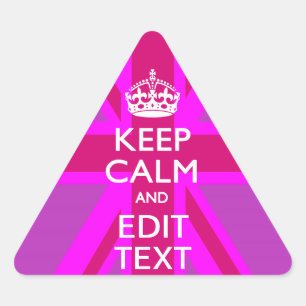 Sticker Triangulaire Ayez votre pour garder le texte calme sur Union