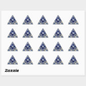 Sticker Triangulaire Azulejos, Portuguese Tiles (Feuille)