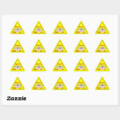 Sticker Triangulaire Badgering Badger Zone (Feuille)