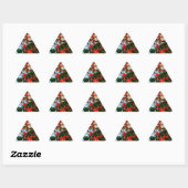 Sticker Triangulaire Baies rouges (Feuille)