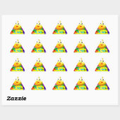 Sticker Triangulaire Ballons d'anniversaire (Feuille)