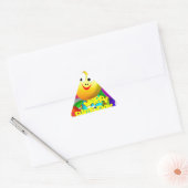 Sticker Triangulaire Ballons d'anniversaire (Enveloppe)