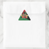 Sticker Triangulaire bande diagonale Happy Kwanzaa (Sac)