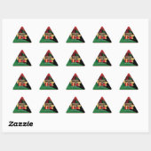 Sticker Triangulaire bande diagonale Happy Kwanzaa (Feuille)