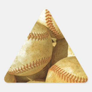 Sticker Triangulaire Baseball