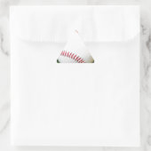 Sticker Triangulaire Baseball blanc avec points rouges (Sac)