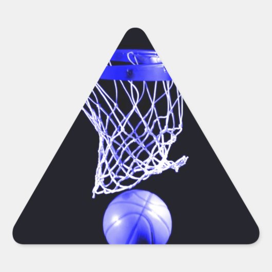 Sticker Triangulaire Basket bleu (Devant)