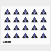 Sticker Triangulaire Basket bleu (Feuille)