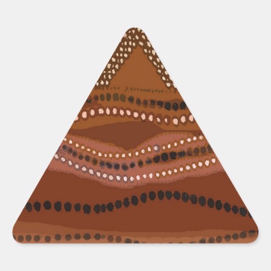 Sticker Triangulaire Batik des Caraïbes - Petit (Devant)