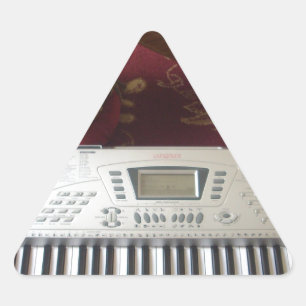 Sticker Triangulaire Beau Coin Créatif : Tapisserie musicale