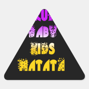 Sticker Triangulaire Beau Hakuna Matata Art Print
