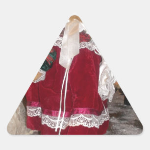 Sticker Triangulaire Beau Noël avec amour Avoir une belle journée et