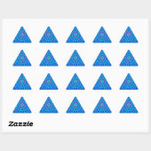 Sticker Triangulaire Beau Royal Blue Mandala Art Imprimer (Feuille)