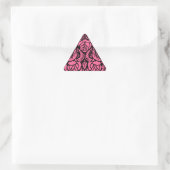 STICKER TRIANGULAIRE BEAU TRIANGLE ROSE ROSE ROSE (Sac)