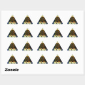 Sticker Triangulaire Beautiful have a Nice Day Text Print vecteur (Feuille)