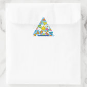 Sticker Triangulaire Bébé Animaux Arrière - plan (Sac)