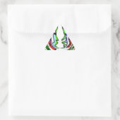 Sticker Triangulaire Belle conception Extraordinaire ont une belle jour (Sac)