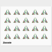 Sticker Triangulaire Belle conception Extraordinaire ont une belle jour (Feuille)