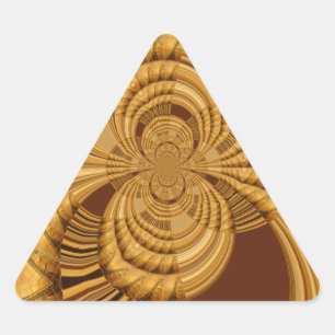 Sticker Triangulaire Belle Giraffe extraordinaire vectorielle Kaleidosc