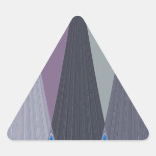 Sticker Triangulaire Belle impression Extraordinaire Chevron Design Art