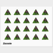 Sticker Triangulaire Belle Iris Violet (Feuille)