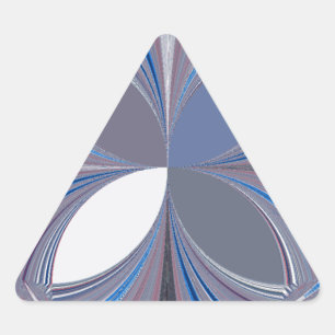 Sticker Triangulaire Belle œuvre d'art papillon aux couleurs bleues dou