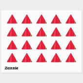 Sticker Triangulaire Belle texture rouge Couleur Art Abstrait (Feuille)