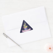 Sticker Triangulaire Belles Fleurs d'été de la Coupe de Thé (Enveloppe)