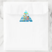 Sticker Triangulaire Bert et Ernie Balloons d'anniversaire (Sac)
