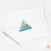 Sticker Triangulaire Bert et Ernie Balloons d'anniversaire (Enveloppe)