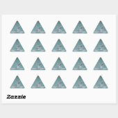 Sticker Triangulaire Béton bleu-gris (Feuille)
