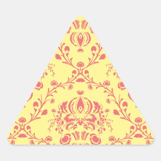 Sticker Triangulaire Beurre et canneberge Damas (Devant)