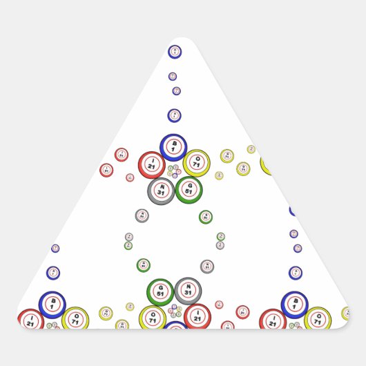 Sticker Triangulaire Bingo Balls (Devant)