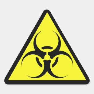 Sticker Triangulaire Biodanger