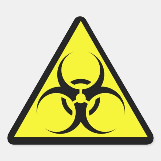 Sticker Triangulaire Biodanger (Devant)