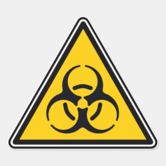 Sticker Triangulaire Biodanger 02 (Devant)