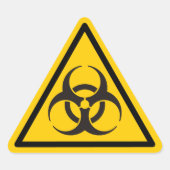 Sticker Triangulaire Biohazard icon (Devant)