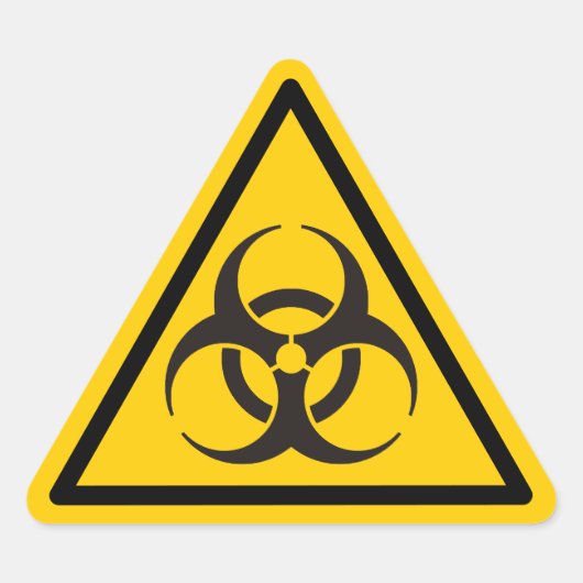 Sticker Triangulaire Biohazard icon (Devant)