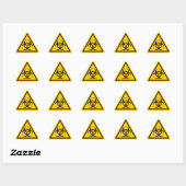 Sticker Triangulaire Biohazard icon (Feuille)