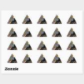 Sticker Triangulaire Black & gold bling (Feuille)