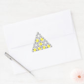 Sticker Triangulaire Black Yellow Great Danes (Enveloppe)