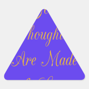 Sticker Triangulaire Blessful Reflections : Good Thghts of Love