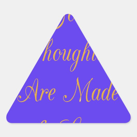 Sticker Triangulaire Blessful Reflections : Good Thghts of Love (Devant)